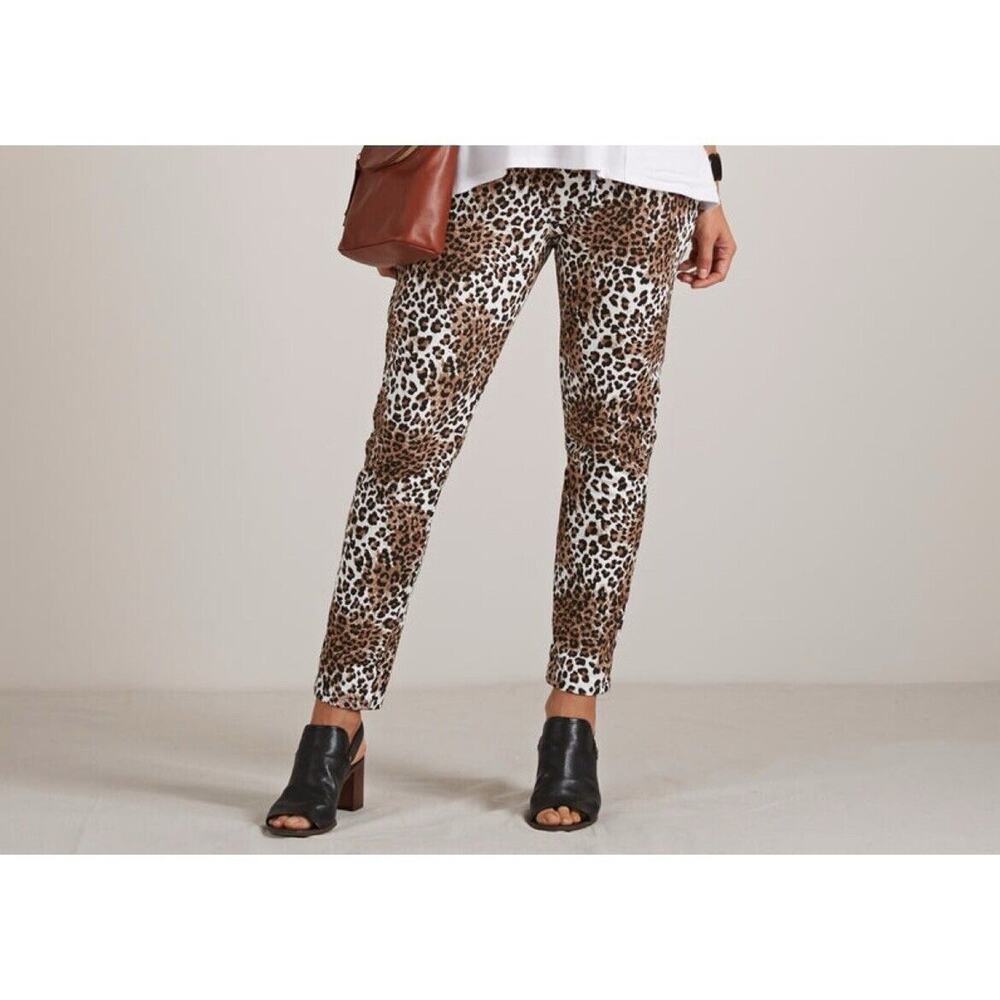 Catherine Lillywhite's Made In Italy Women's Leopard Pants One Size Fit most